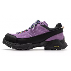 Outdoor hiking shoes niche couple casual low-top sports shoes women's thick-soled hiking shoes men's purple